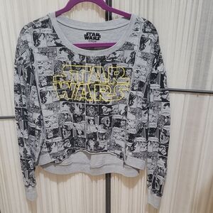 Star Wars Crop Sweatshirt Character Classic Comic